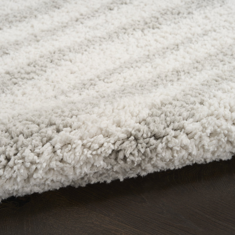 Wrought Studio™ Marhild Ivory Grey Modern Indoor Rug, Rectangle 7'10" x 9'10"