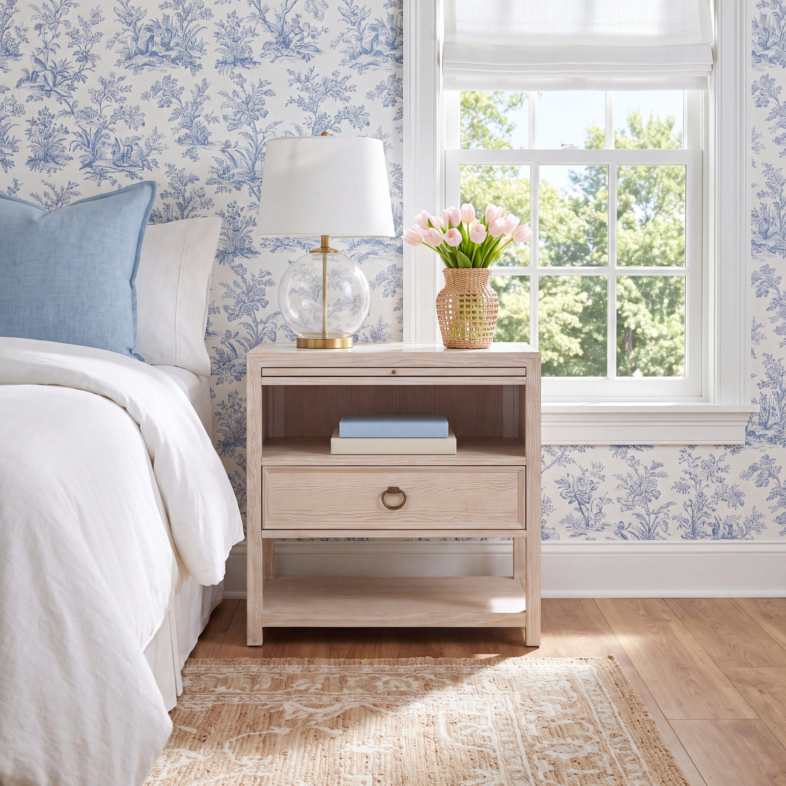 Caiya Oak Nightstand