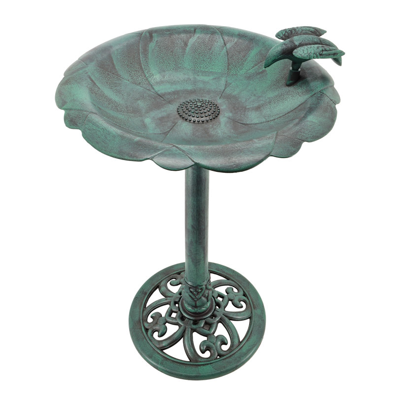 Bain d'oiseaux Aleynna, Vert-de-gris