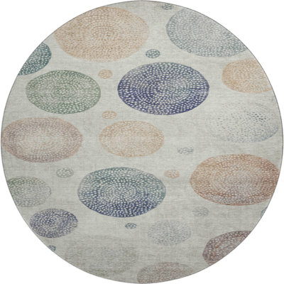 Premium Machine Washable Farolt AMF1897 Geometric Rug