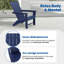 Chaise Adirondack pliante en polyéthylène haute densité (PEHD) avec repose-pieds Tulloch-712236469