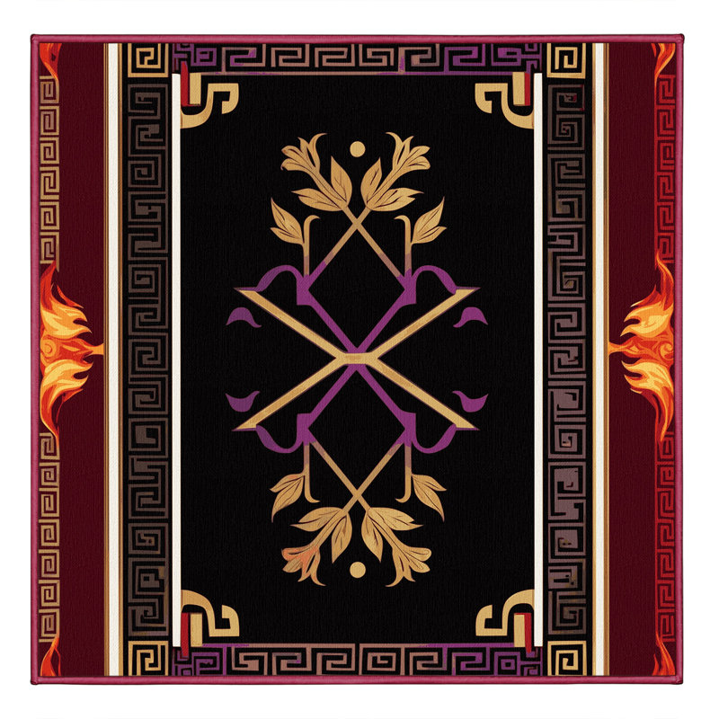 Heirloom Lace Rug, Square 6'