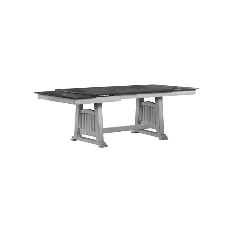 66.4" W DINING TABLE, ANTIQUE WHITE
