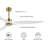 72" Solid Wood 3-Blade Ceiling Fan With Remote Control-357592001