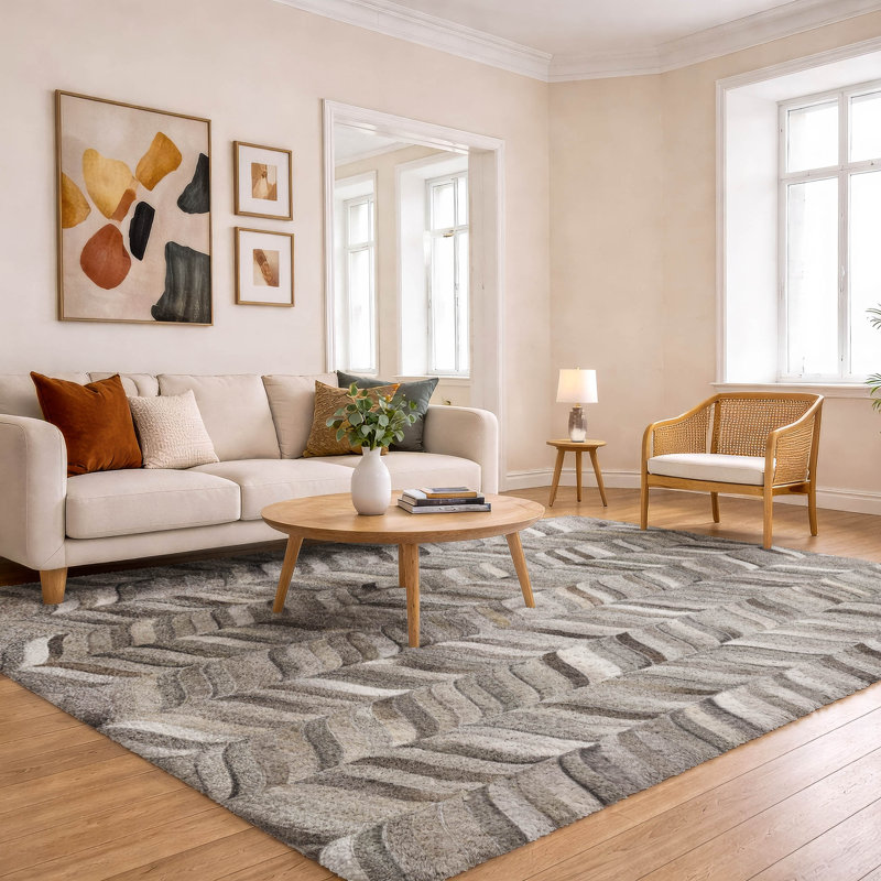 Premium Machine Washable Dream Shag ADS106 Herringbone Rug, 2'6" x 3'10"