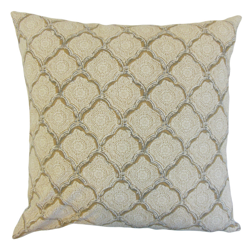 Padma Geometric Bedding Set, Euro, Mineral