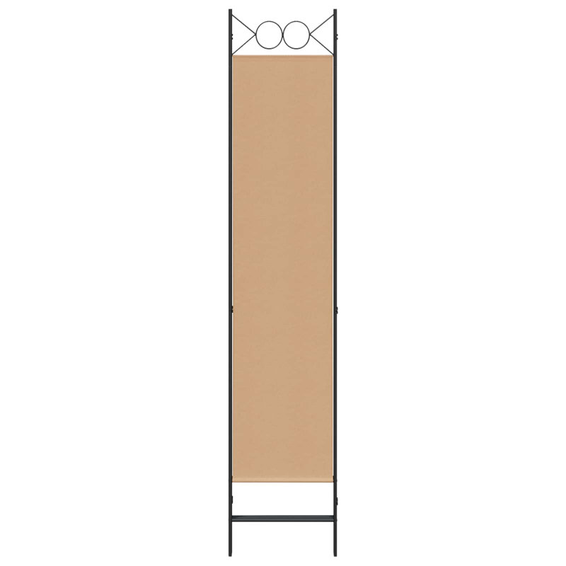 200 cm H 6 - Panel Iron Folding Room Divider, 3