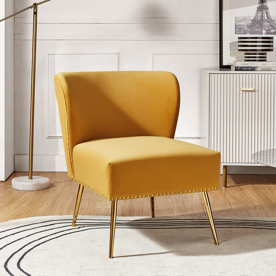 Clive Velvet Side Chair Etta Avenue™ 
