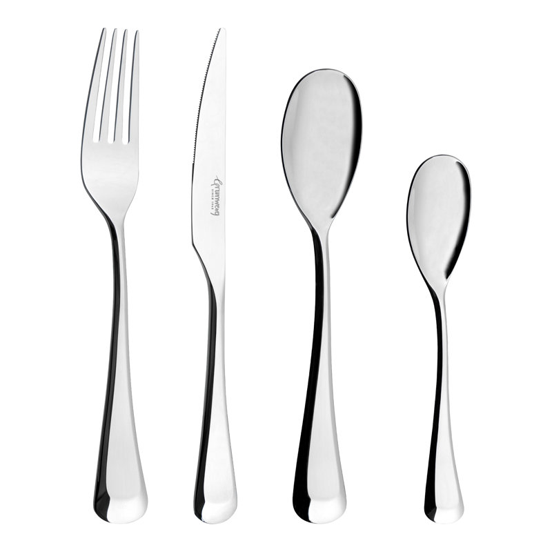 Rivers Collection Don, 24 Piece Cutlery Set for 6 People, 18/10 Stainless Steel, 3.5mm Gauge