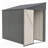 Lean-To Shed In Olive Grey, Heavy-Duty Steel Outdoor Storage For Garden Tools & Bicycles, Maximize Your Backyard & Patio Space With All-Weather Protection-126666734