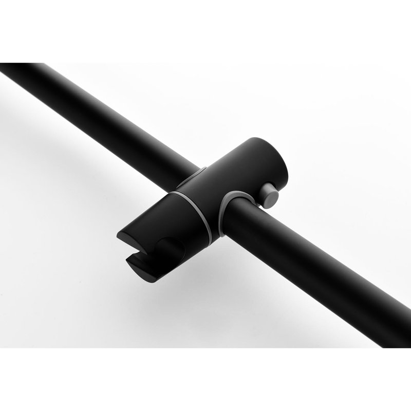 Matte Black Shower With Brass Valve Trim And Options In Sprays, Matte Black