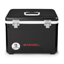 Engel 19 Qt. Fishing Rod Holder Attachment Insulated Dry Box Ice Cooler (2  Pack) 
