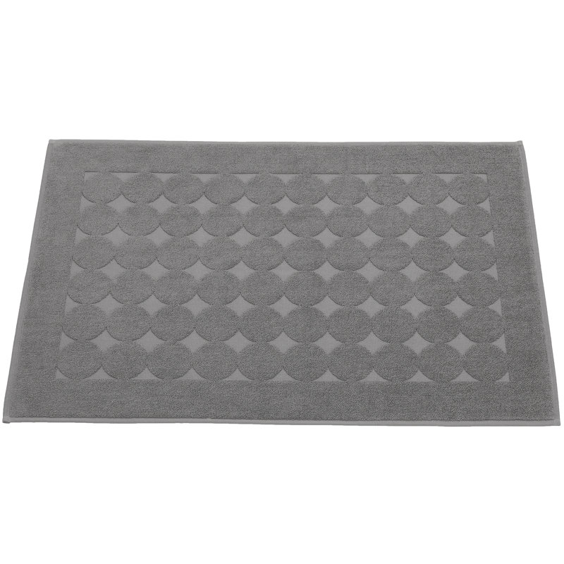 Sinemis Cotton Bath Rug, Dark Gray