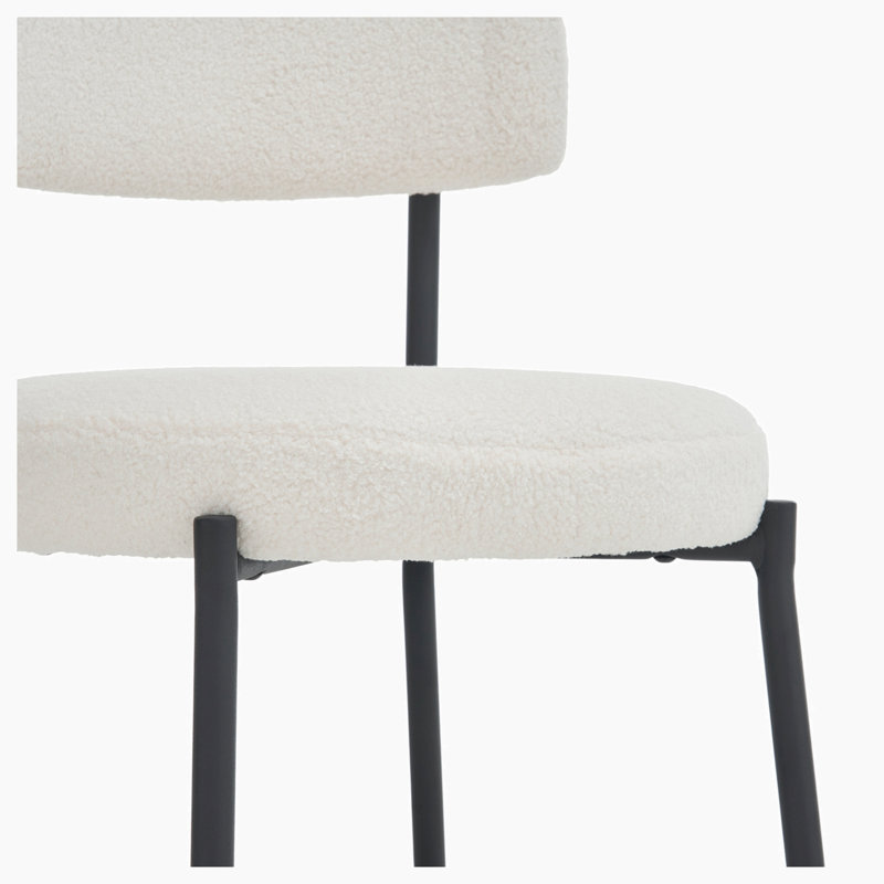 Chaise d'appoint Thrisha, Beige, Noir, noir, noir, noir