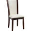 Chaises de salle à manger en bois massif 2 pièces, style contemporain, cerisier foncé, pièce blanche 2 pièces, look, bois de cerisier, revêtement