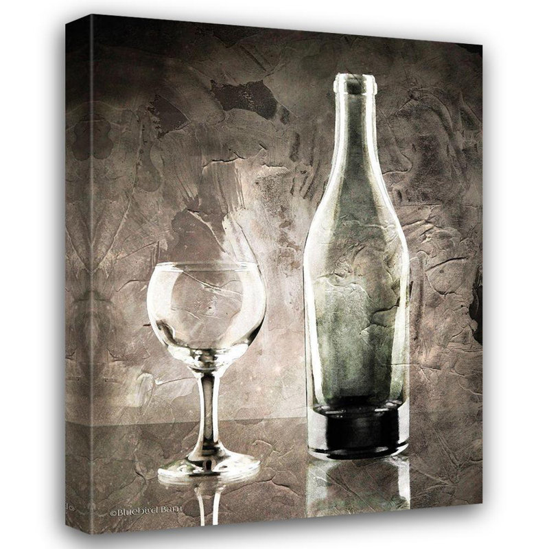 Art sur toile tendue Lark Manor ™ Bluebird Barn, titré: Moody Gray, H 24 po x l 19 po