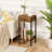 Crellin 27" Tall Iron Nightstand with Storage-717611810