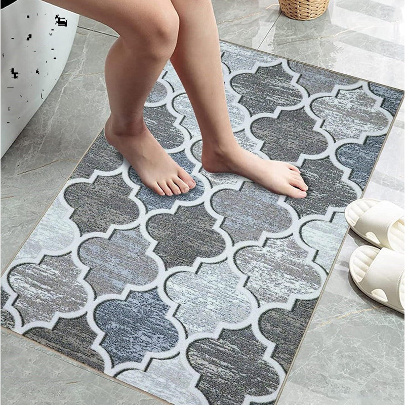 Adonna Non-Slip Indoor Doormat, 50cm W  x 80cm L, Beige