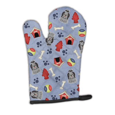 Caroline's Treasures Dog House Polyester Oven Mitt