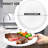 15-Piece Reusable White Plastic Paper Plate Holders