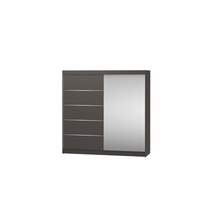 Dziamyan 2 Door Wardrobe, Grafit