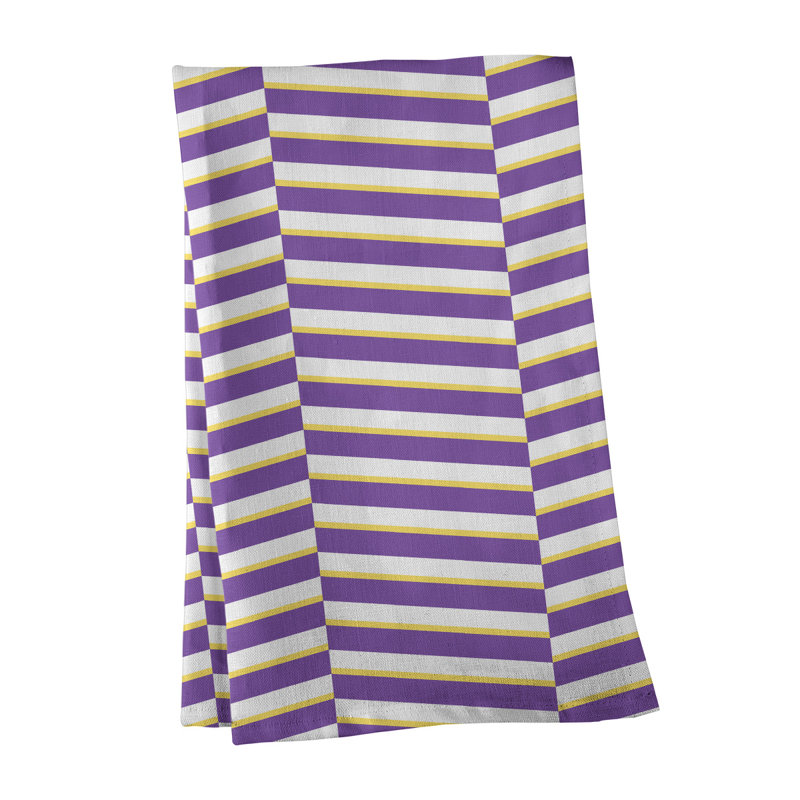 Jaya Tea Towel Kitchen Towel, Purple/White, Cotton Twill