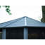 Gazebo Penguin Florence 3,65 m x 4,57 m, Solarium avec toit en métal - Ardoise-90546097-59793992-59678522