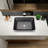 Rosefray 17.94'' Black Glass Rectangular Bathroom Sink
