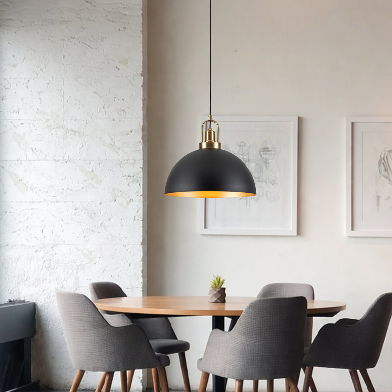 Luminaire suspendu moderne 15,7 "Modern, Noir, 15.7"
