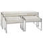 Banc rembourré avec tabouret Upholstery