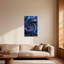 Motif spirale abstraite bleue et mauve tendance-62009128