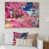 Toile avec cadre flottant brun