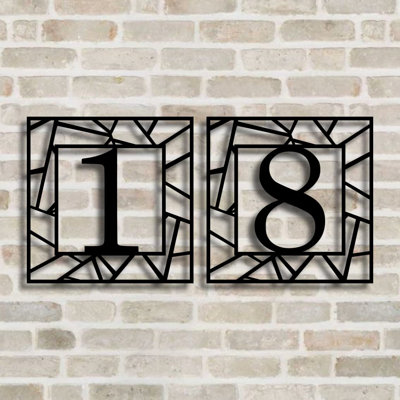 8'' H Metal House Number