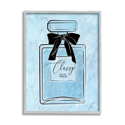 «Classy Blue Perfume», estampe numérique encadrée par Martina Pavlova