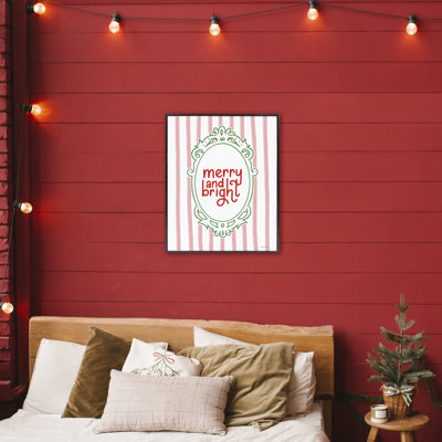 «Merry and Bright Ornate», giclée encadrée par Rachel Nieman