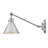 Arti 7.75-in Swing Arm Extendable Single Light Plug-In Sconce with On/Off Switch