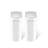 Ninestars Automatic Mothion Sensor ABS Slim Trash Can Combo set for Bathroom, 1.8Gal 7L each, 2 pack, White, DZT-7-2B