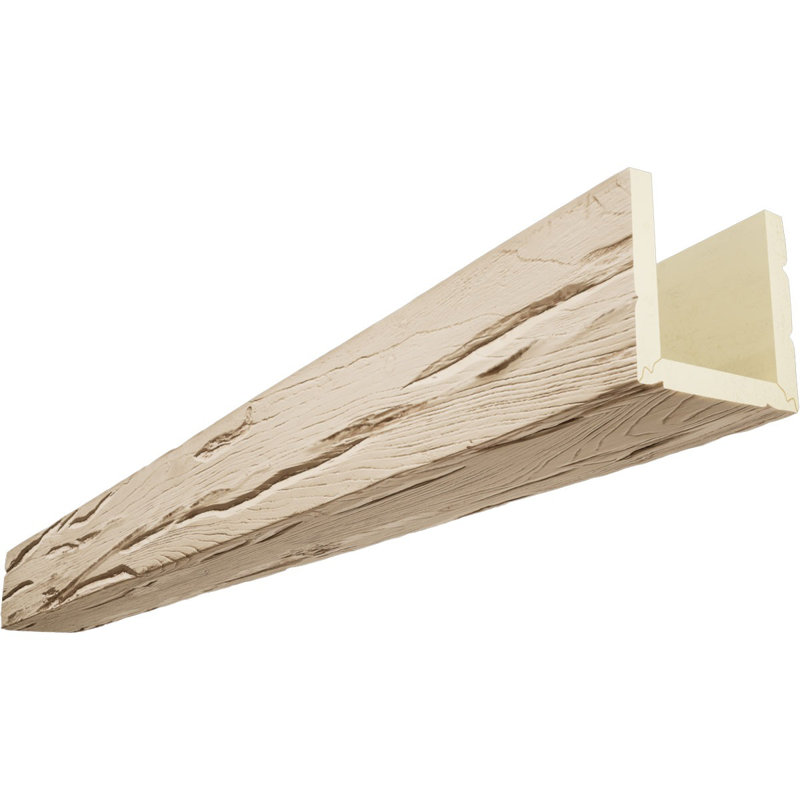 Poutre de plafond à 3 côtés en faux bois Riverwood Endurathane (poutre en U), H 10 po x l 4 po, Désert de Sonora, 14'L