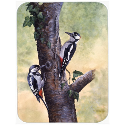 Caroline's Treasures Woodpeckers Glass Cutting Board