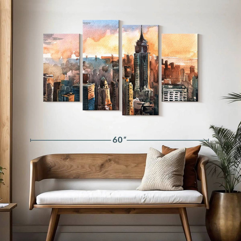Sireci Structures In Manhattan, 32" H x 52" W