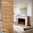 Modern Ember Arrie Smart Electric Fireplace Mantel Package | 33” Firebox Heater | Wi-Fi App