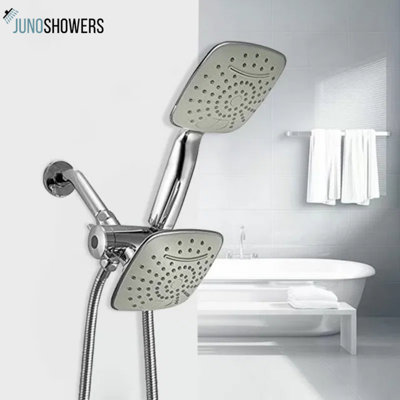Pomme de douche carrée double Juno
