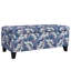 Multifonctionnel luxueux, tissu floral, charnières souples, rangement caché, magazines, télécommandes, chambre à coucher, confortable, rangement à fermeture en douceur multifonctionnel, bureau, compartiment, couvertures, bois massif