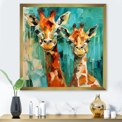 Majestic Giraffe Melody - Girafe, art mural animal