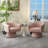 Iryanna 25.2'' Wide Tufted Swivel Barrel Chair-2027843147-2052745383