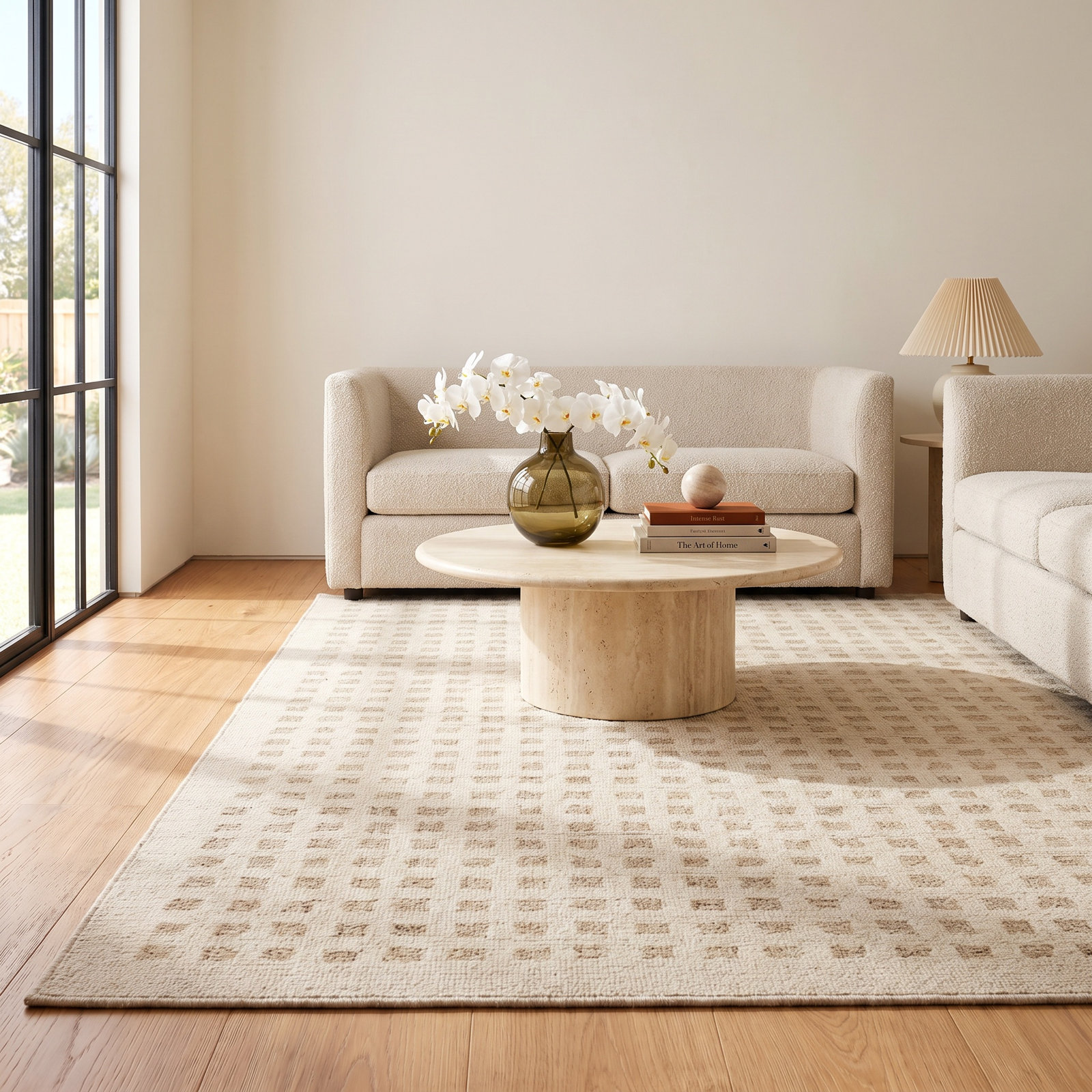 Chris Loves Julia x Loloi Polly Ivory Natural Rug, Rectangle 7'9" x 9'9"
