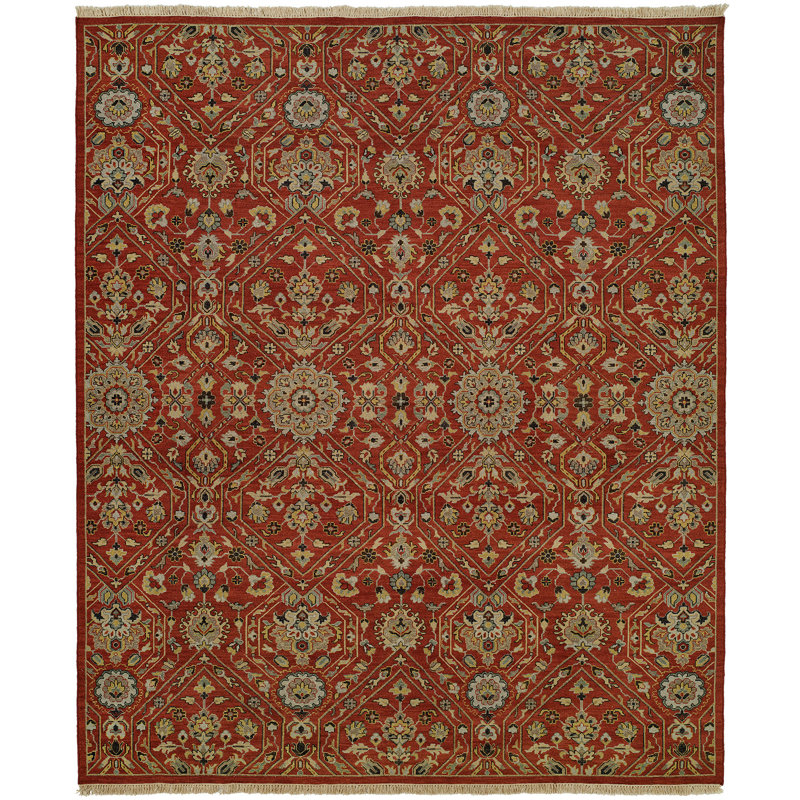 Mccall Wool Floral Indoor Rug, Runner 2'6" x 10'