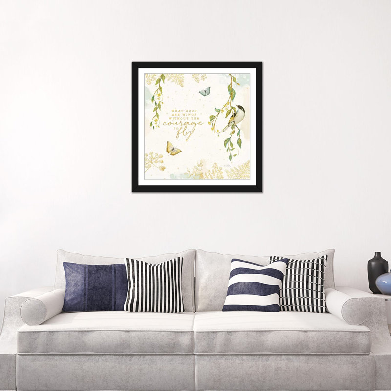«Nature's Wisdom III», art textuel sur toile, H 16 po x l 16 po x P 1 po, Papier d'art encadré noir, Blanc