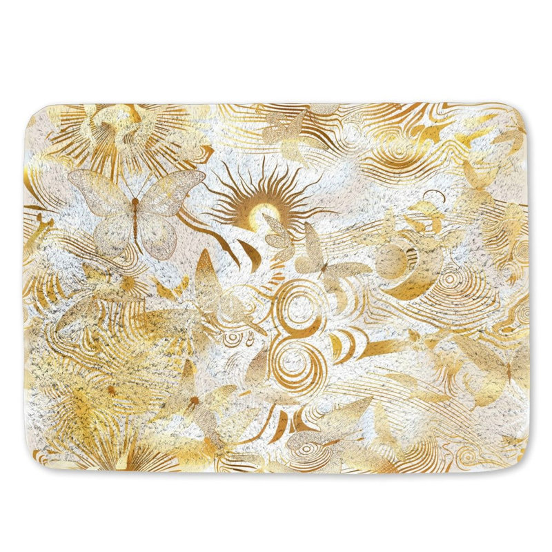 Nature fantasy Bath Mat Abstract Bathroom Decor Dreamy, L 21 po x L 34 po
