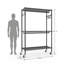 Portant à vêtements roulant robuste avec double barre de suspension